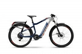 Haibike XDURO Adventr 5.0 27,5" 2019, biela/modrá/oranžová