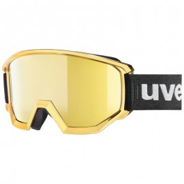 Lyžiarske okuliare UVEX Athletic FM, chrome gold litemirror gold, (S3)