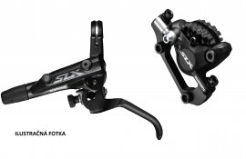 BRZDA HYDR.SLX M7000 PREDNÁ ČIERNA POST MOUNT 1000MM HADIČKA+PLAT G02S