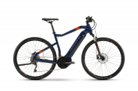 Haibike SDURO Cross 5.0 pánsky 2020, modrá/oranžová/titánová