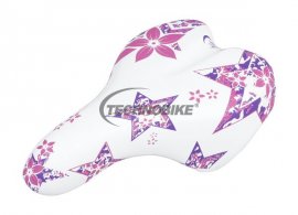 Sedlo SELLE MONTE GRAPPA OK Go 996, detské 16-20", biela-ružová