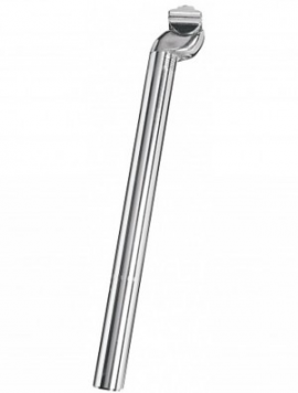 Hliníková patentní sedlovka stríbrná 30,4 mm O 350 mm dlouhá