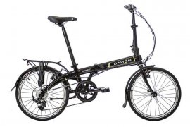 DAHON Vybe D7 2017, čierna + BLATNÍKY + NOSIČ