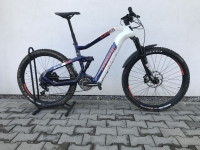 Haibike XDURO AllMtn 5.0 2020, biela/modrá/oranžová - testovací bicykel
