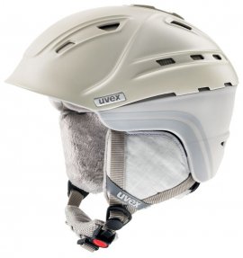 Lyžiarska prilba UVEX P2US WL, creme-grey mat