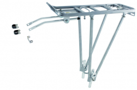 Nosič zadný, univerzálny, dural, do 25kg, , 24" - 28", strieborná